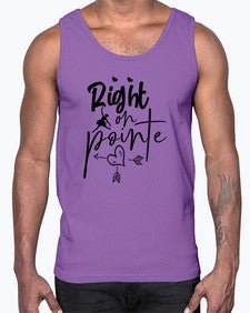 Right on pointe 181#- ballet- Cotton Tank