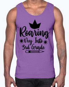 Roaring My Into third Grade 766#- third grade- Cotton Tank