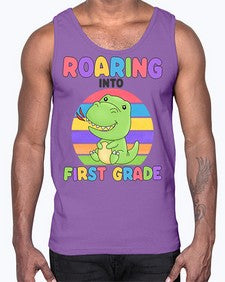 Roaring to first Grade Trex 768#- first grade- Cotton Tank