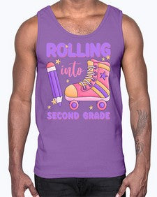 Rolling into second Grade 789#- second grade- Cotton Tank