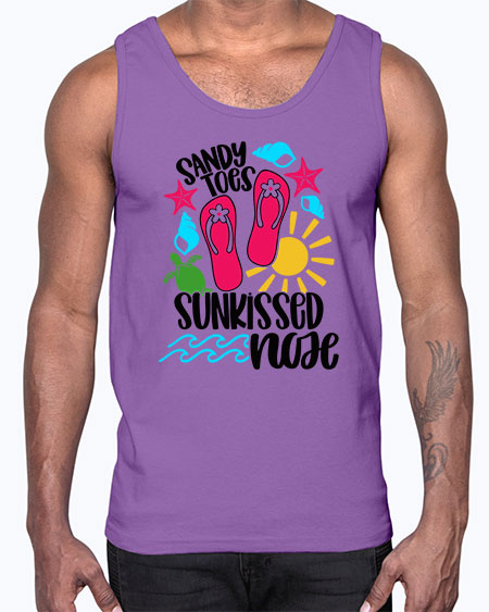 Sandy Toes Sunkissed Nose Style 27#- summer- Cotton Tank