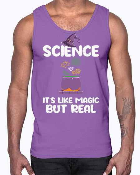 ScienceItsLikeMagicButScientistSkinite Scientist Skinite 48#- general science- Cotton Tank
