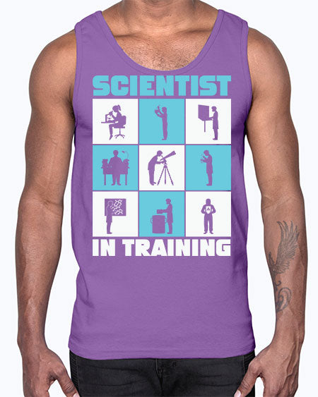ScientistInTrainingScienceScientistSkinite Scientist Skinite 40#- general science- Cotton Tank