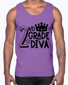 Second Grade Diva 812#- second grade- Cotton Tank