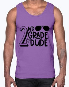 Second Grade Dude 816#- second grade- Cotton Tank