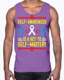 Self wareness is a key to self mastery Style 32#- Self awareness- Cotton Tank