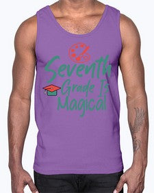 Seventh Grade Is Magical 869#- seventh grade- Cotton Tank