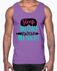 Sleep All Day Nurse All Style Style 1399#- nurse- Cotton Tank