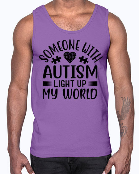 Some one with Style 50#- autism- Cotton Tank