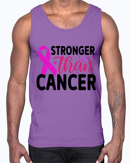 Stronger Than Cancer 6#- breast cancer- Cotton Tank