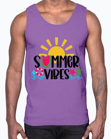Summer Vibes Style 19#- summer- Cotton Tank