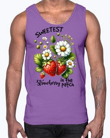 Sweetest Strawberry In The Patch 1598#- strawberry- Cotton Tank