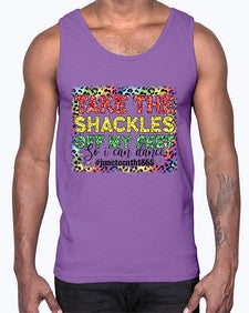 Take The Shackles Off My Feet Juneteenth 34#- black juneteenth- Cotton Tank
