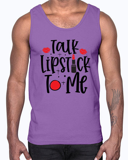 Talk Lipstick To Me Style 218#-makeup Cotton Tank