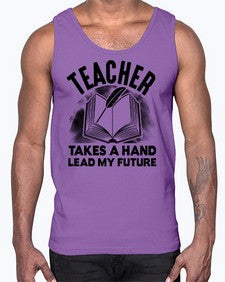 Teacher take a hand Style 383#- teacher- Cotton Tank