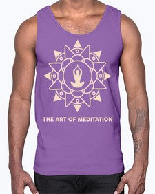 The Art of Meditation 543#- yoga- Cotton Tank
