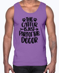 The Cat fur Is Just Part of Style 106#- cats- Cotton Tank
