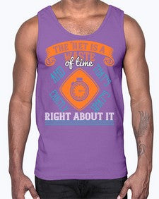 The Net is a waste of time and thats exactly whats right about it 56#- internet- Cotton Tank