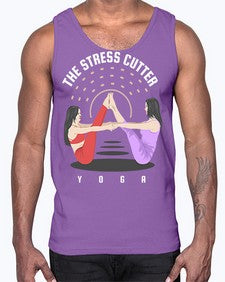 The Stress Cutter 562#- yoga- Cotton Tank