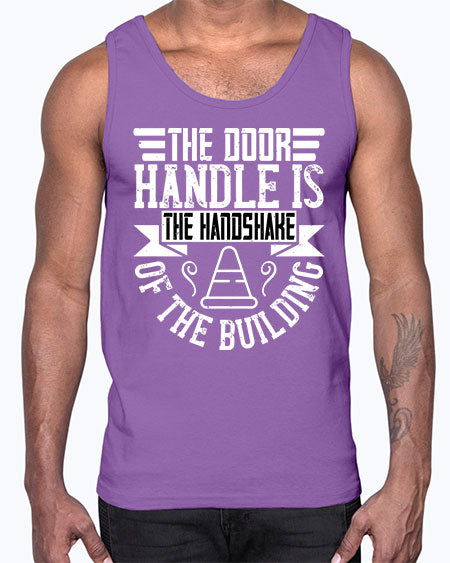 The door handle is the handshake of the building Style 420#- architect- Cotton Tank