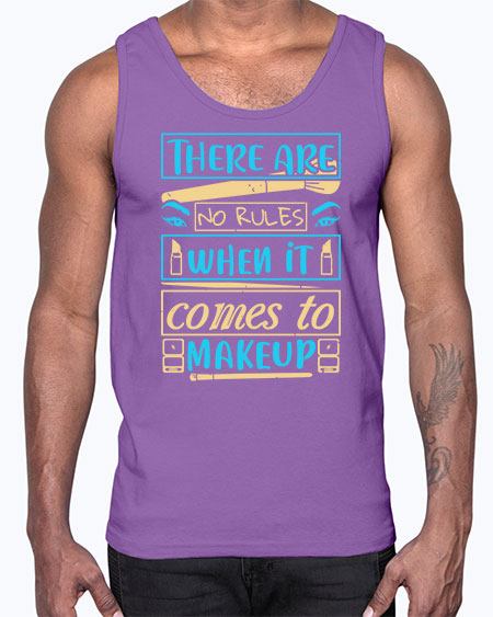 There are no rules when it comes to makeup Style 180#-makeup Cotton Tank