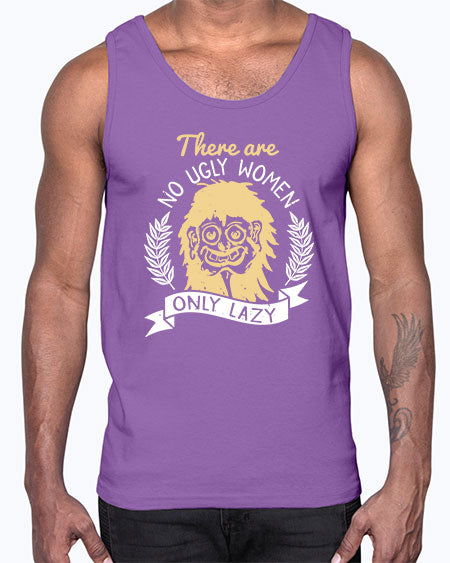 There are no ugly women only lazy Style 179#-makeup Cotton Tank