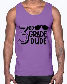 Third Grade Dude 957#- third grade- Cotton Tank
