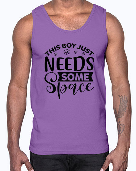 This Boy Just Needs Some Space 7#- space- Cotton Tank