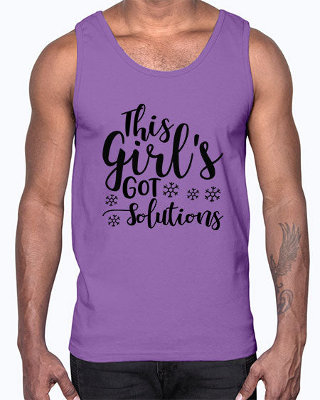 This Girl s Got Solutions 17#- general science- Cotton Tank