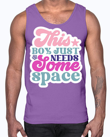 This boy just needs some space 6#- space- Cotton Tank
