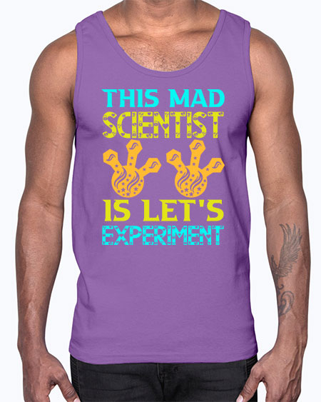 ThisMadScientistIsLetsScience tshirt design Sciencetshirtdesign 15#- general science- Cotton Tank