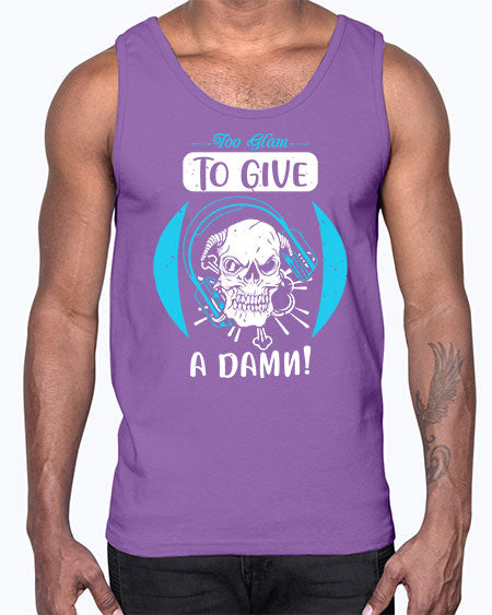 Too glam to give a damn Style 176#-makeup Cotton Tank