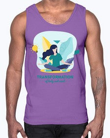 Transformation of Body and Mind 587#- yoga- Cotton Tank
