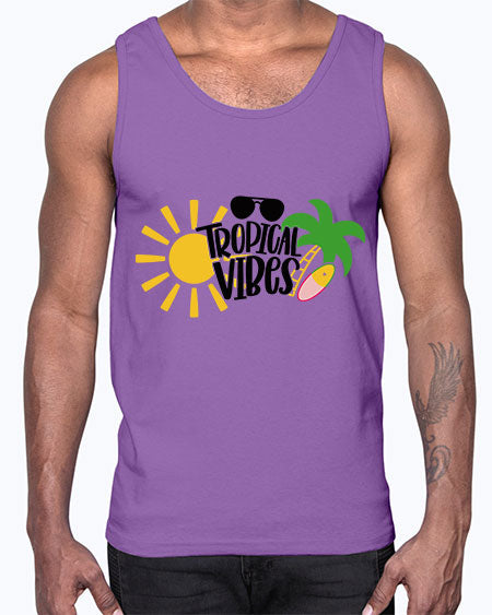 Tropical Vibes Style 9#- summer- Cotton Tank