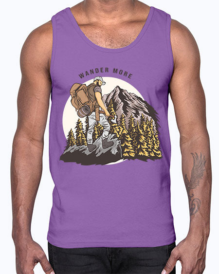 Wander More 3#- nature- Cotton Tank