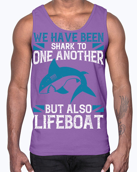 We have been shark to one another but also lifeboat Style 6#- shark-fish- Cotton Tank