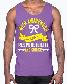With awareness come responsibility and choice Style 5#- Self awareness- Cotton Tank