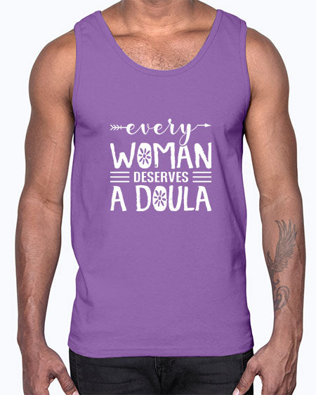 Womenseverywomandeservesadoula1651#- doubla- Cotton Tank