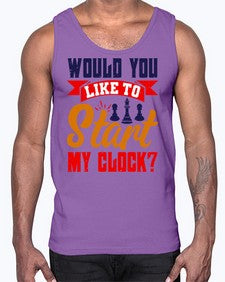Would you like to start my clock 167#- chess- Cotton Tank