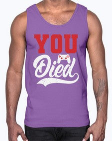 YOU DIED 56#- video games- Cotton Tank