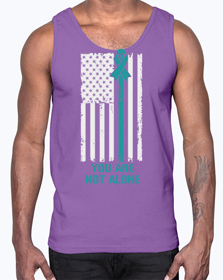 You Are Not Alone PTSD 1#- PTSD- Cotton Tank
