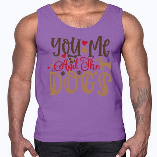 You Me And The Dogs Style 52#- dogs- Cotton Tank