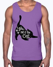 You Me The Cat Style 111#- cats- Cotton Tank