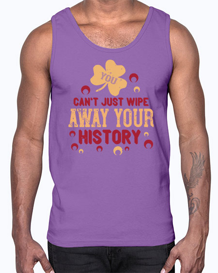 You cant just wipe away your history Style 243#- kids- Cotton Tank