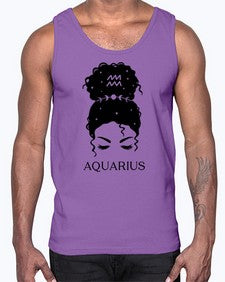 aquarius 81#- aquarius- Cotton Tank