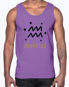 aquarius 83#- aquarius- Cotton Tank