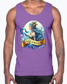 aquarius 84#- aquarius- Cotton Tank
