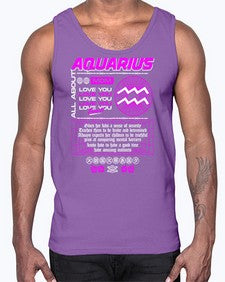 aquarius 86#- aquarius- Cotton Tank