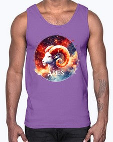 aries 128#- aries- Cotton Tank