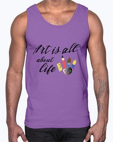 art is life 241#- art pop art- Cotton Tank